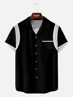 Men's Bowl Night Spare-Time Camp Collar Short Sleeve Shirt Eleven Oasis