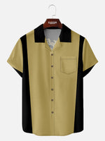 Men's Split Happens Bowling Camp Collar Short Sleeve Shirt Eleven Oasis