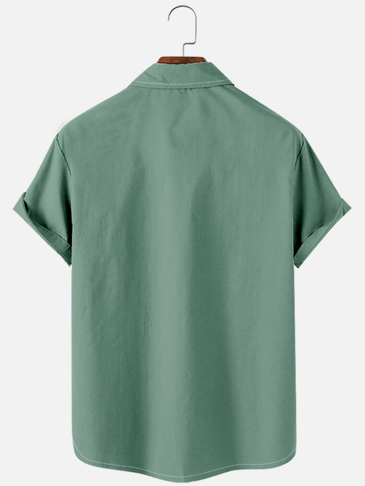 Tall Men's Basic 50s Style Bowling Shirt ElevenOasis