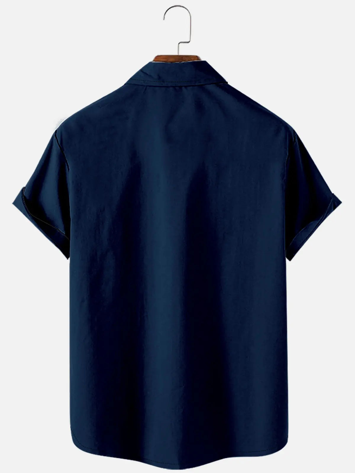Casual Art Collection Geometric Stripes Color Block Bowling Shirt ElevenOasis