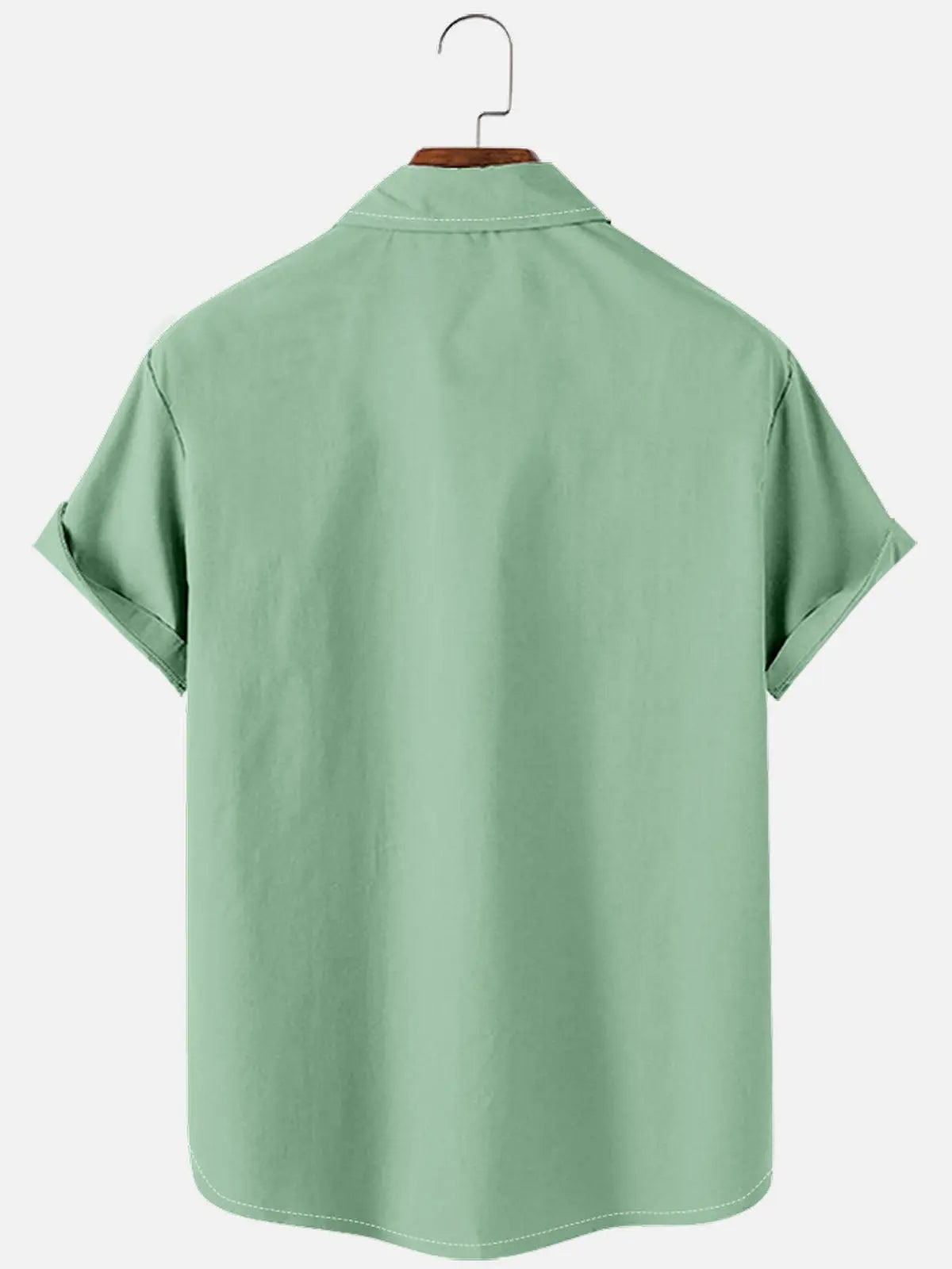 Casual Art Collection Geometric Stripes Color Block Bowling Shirt ElevenOasis