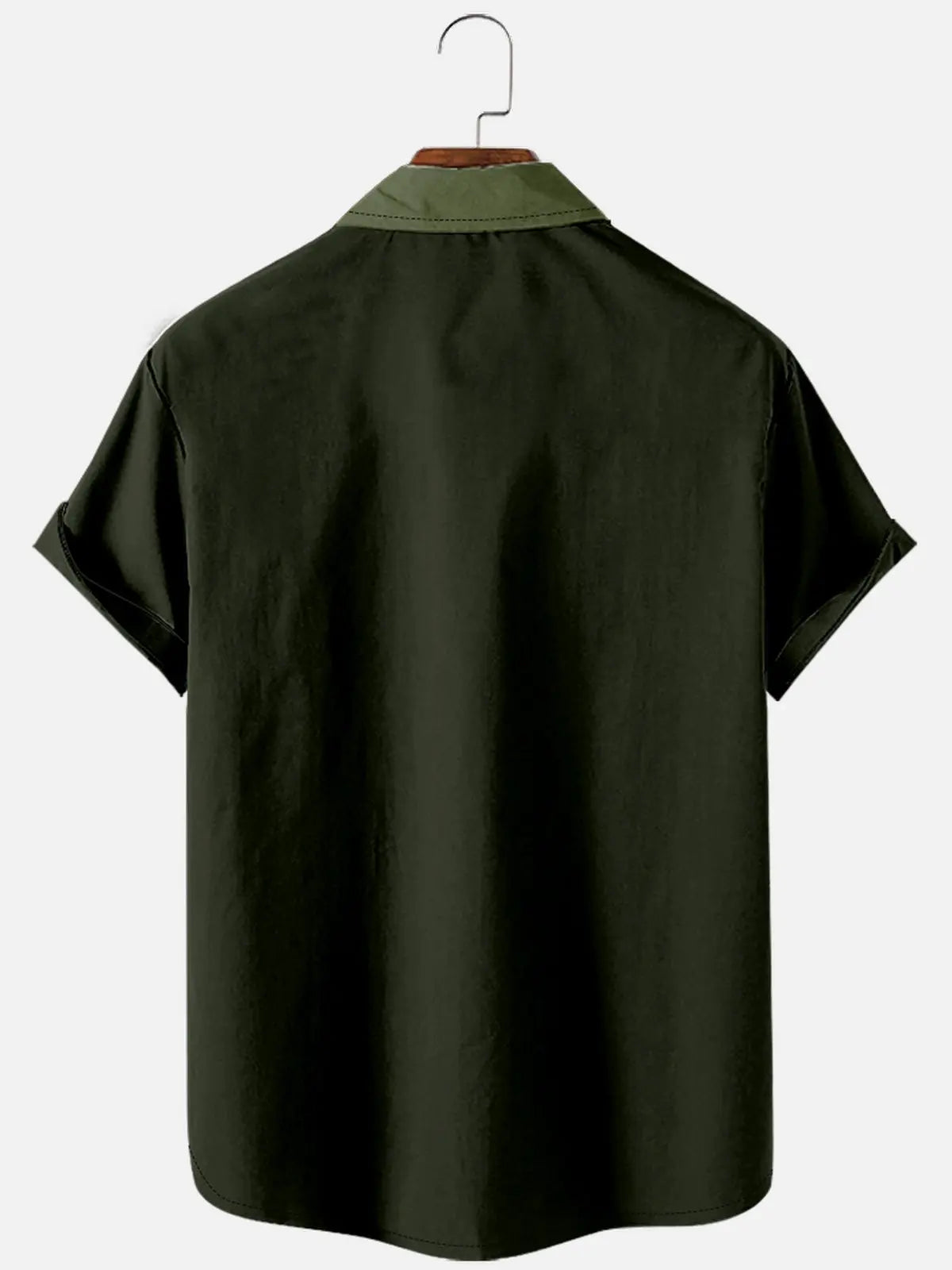 Mens Classic Front Buttons Soft Breathable Chest Pocket Casual Bowling Shirts ElevenOasis