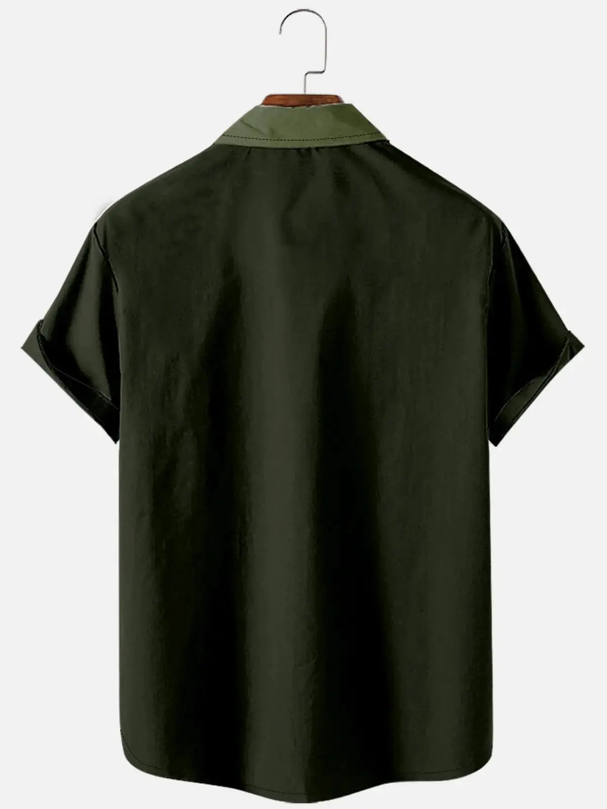 Mens Classic Front Buttons Soft Breathable Chest Pocket Casual Bowling Shirts ElevenOasis