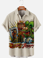 Tall Men's Rat Fink Jackpot Fever Short Sleeve Shirt Eleven Oasis
