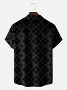 Men's Dogs Playing Poker Short Sleeve Shirt Eleven Oasis