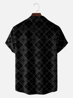 Men's Dogs Playing Poker Short Sleeve Shirt Eleven Oasis