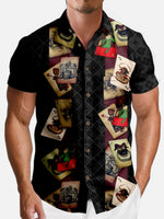 Tall Men's Dark Deck Chaos Short Sleeve Shirt Eleven Oasis