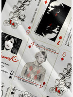 Tall Men's Vintage Playing Cards Collage Short Sleeve Shirt Eleven Oasis