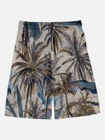 Men's Sunset Palm Wave Vacation Shorts Eleven Oasis