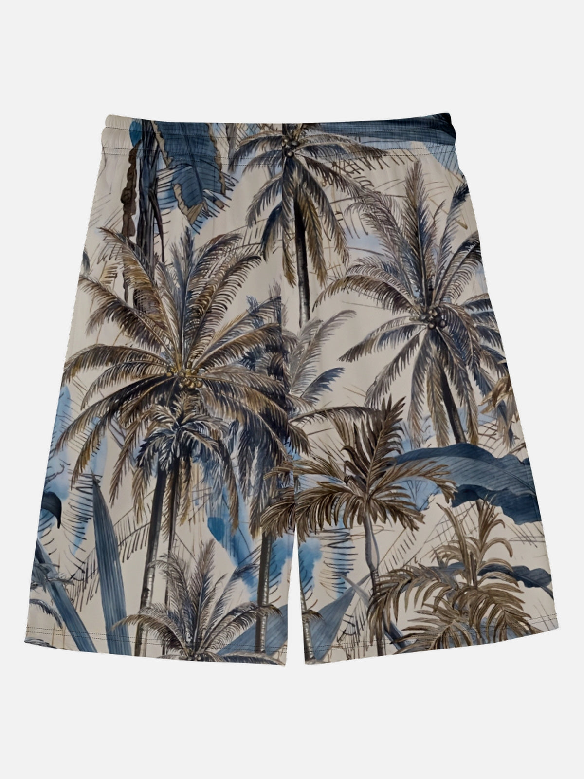 Men's Sunset Palm Wave Vacation Shorts Eleven Oasis