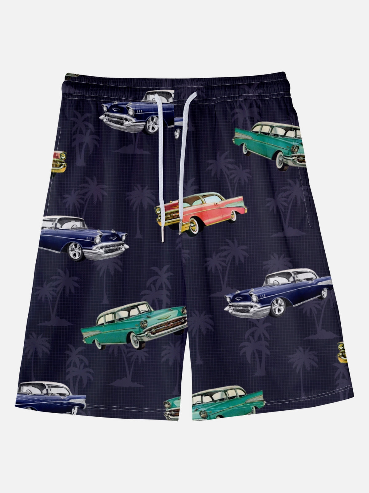 Men's Vacation Elastic Waist Wide Leg Shorts Road Trip Eleven Oasis