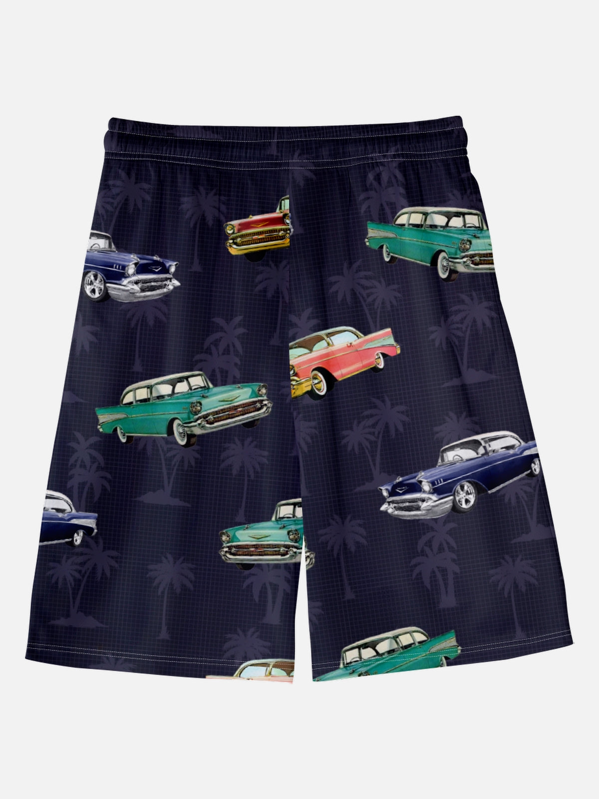 Men's Vacation Elastic Waist Wide Leg Shorts Road Trip Eleven Oasis