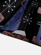 Men's Mid-Century Atomic Mixed Pattern Short Sleeve Shirt ElevenOasis