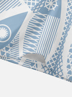 Men's Geometric Tribal Pattern Short Sleeve Shirt Eleven Oasis