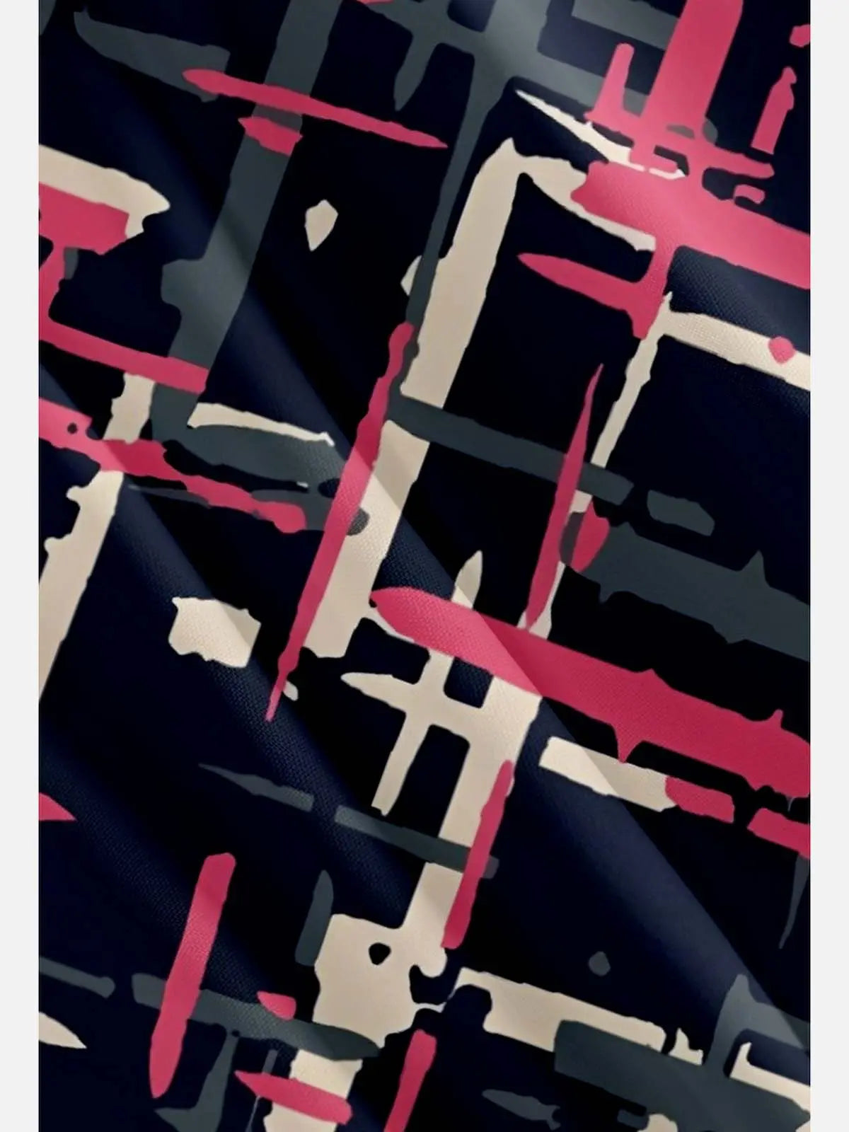 Tall Men's Abstract Brush Stroke Short Sleeve Shirt Eleven Oasis