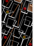 Tall Men's Mid-Century Cocktail Art Short Sleeve Shirt ElevenOasis