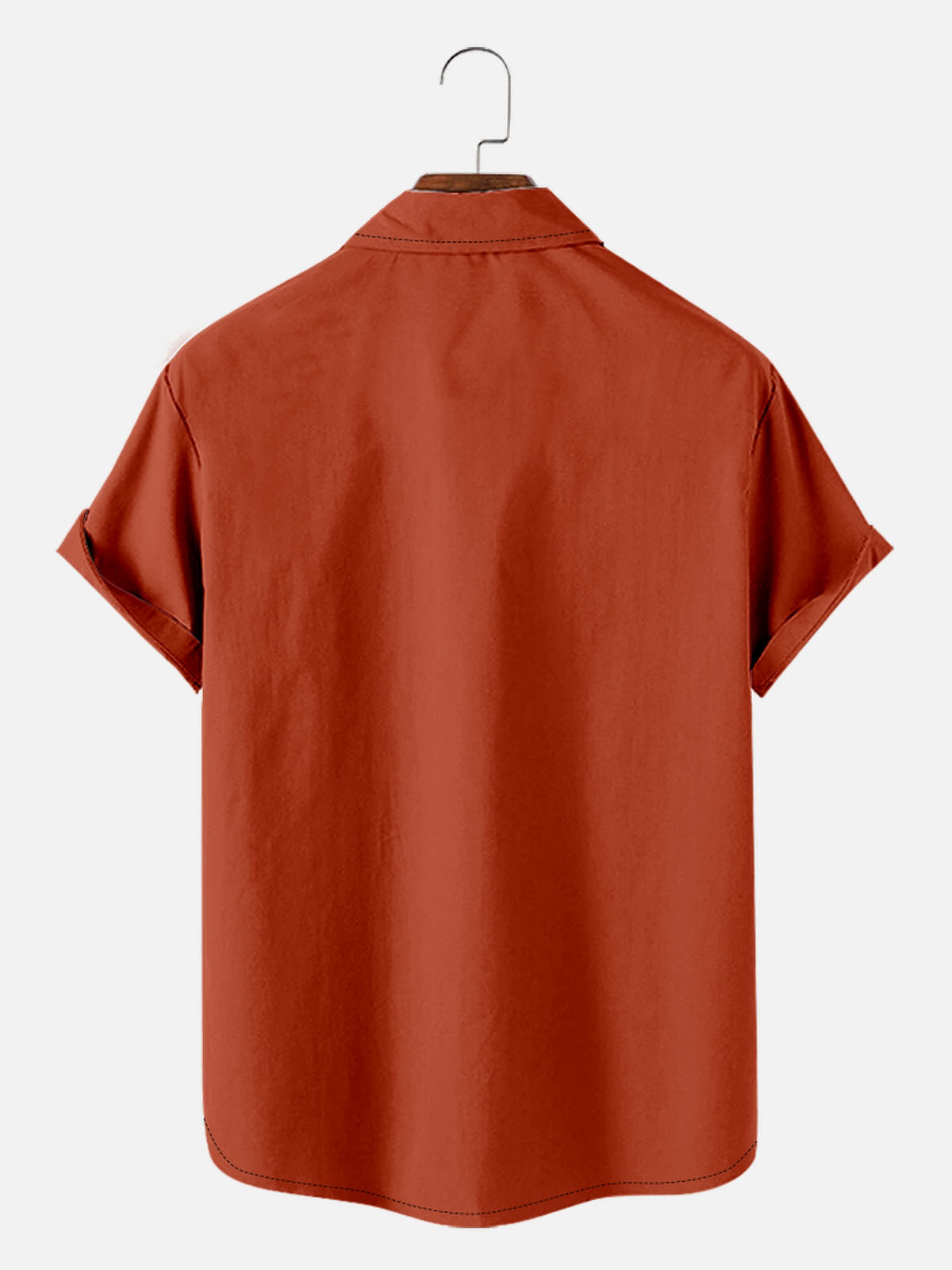 Tall Science Fiction Spread Collar Short Sleeve Shirt For Men Atomic Western Sci-Fi Eleven Oasis