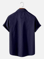 American Pride Spread Collar Short Sleeve Shirt For Men Patriotic Style Sailfish Eleven Oasis