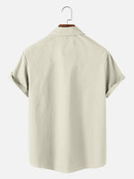 Men's Mid-Century Modern Abstract Short Sleeve Shirt Eleven Oasis
