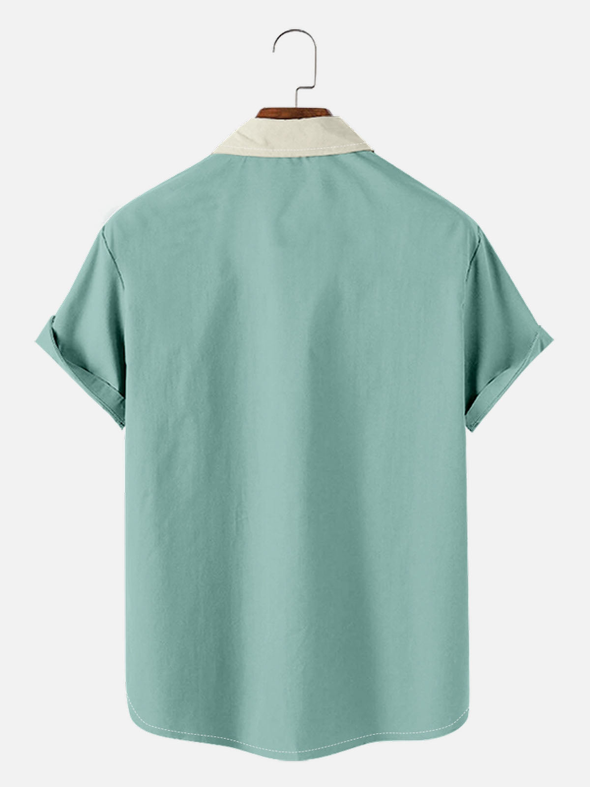Tall Men's Mid-Century Modern Geometric Short Sleeve Shirt Eleven Oasis