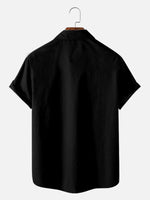 Tall Men's Atomic Space Age Bowling Short Sleeve Shirt Eleven Oasis