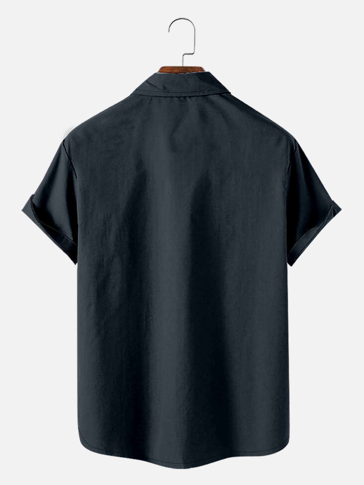 Tall Men's Atomic Age Vertical Stripe Bowling Short Sleeve Shirt Eleven Oasis