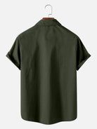 Tall Men's Vintage Flag American Pride Short Sleeve Shirt ElevenOasis