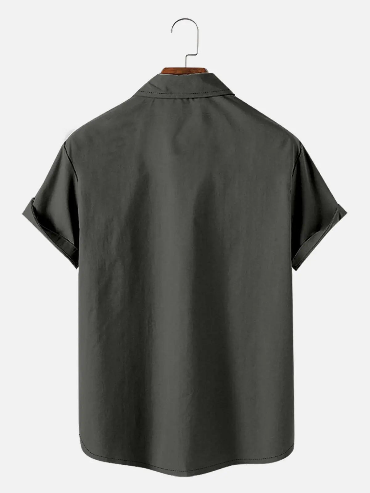 Tall Men's Mid-Century Modern Abstract Bowling Short Sleeve Shirt ElevenOasis