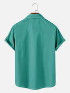 Men's Mid-Century Modern Abstract Bowling Short Sleeve Shirt ElevenOasis