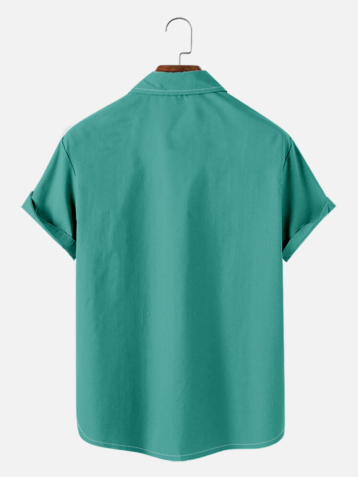 Men's Mid-Century Modern Abstract Bowling Short Sleeve Shirt Eleven Oasis