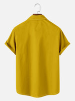 Men's Mid-Century Modern Abstract Bowling Short Sleeve Shirt Eleven Oasis