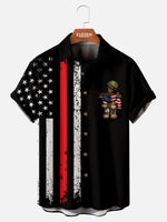 Tall Men's Fallen Soldier Memorial Short Sleeve Shirt Eleven Oasis