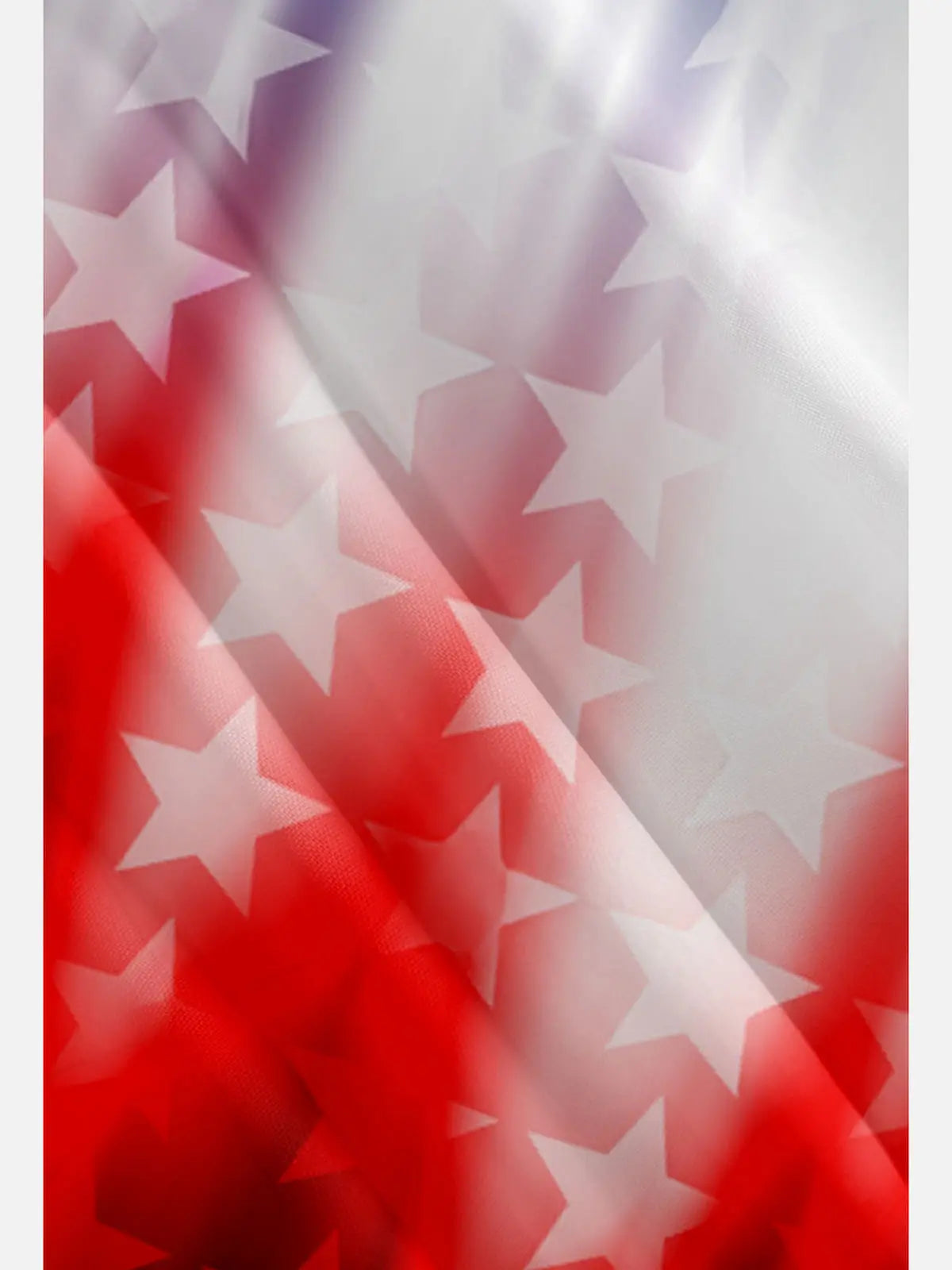 Tall Men's Gradient American Flag Stars Short Sleeve Shirt ElevenOasis