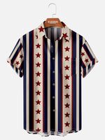 Men's American Pride Stars and Stripes Short Sleeve Shirt Eleven Oasis