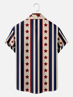 Men's American Pride Stars and Stripes Short Sleeve Shirt Eleven Oasis
