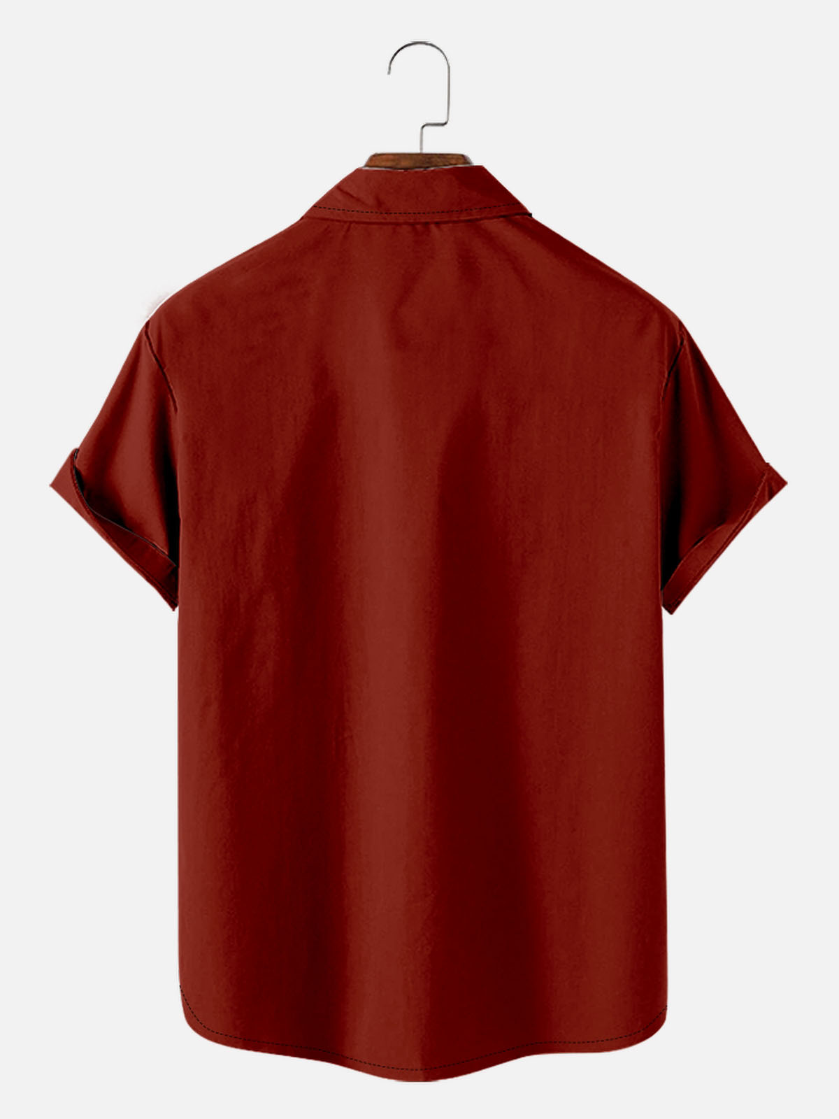 Tall Men's Flaming Rose Panel Short Sleeve Shirt Eleven Oasis