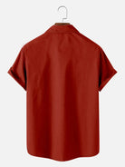 Men's Cowboy Western Spaceship Short Sleeve Shirt Eleven Oasis