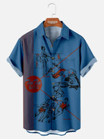 Men's Pop Culture 70's-80s Nostalgia Short Sleeve Shirt ElevenOasis