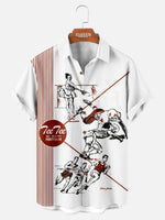 Men's Pop Culture 70's-80s Nostalgia Short Sleeve Shirt ElevenOasis