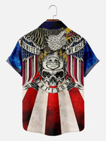 Tall Men's United We Rise Eagle Freedom Short Sleeve Shirt Eleven Oasis