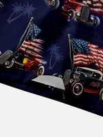 Men's American Hot Rod Patriotic Short Sleeve Shirt Eleven Oasis