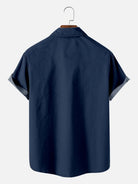 Men's Classic American Flag Block Short Sleeve Shirt Eleven Oasis