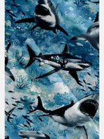 Tall Men's Shark Species Short Sleeve Shirt Eleven Oasis