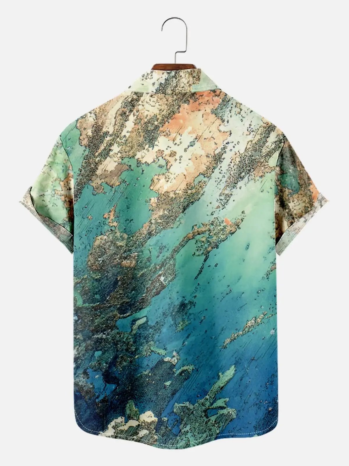 Tall Men's Massive Hammerhead Shark Short Sleeve Shirt Eleven Oasis