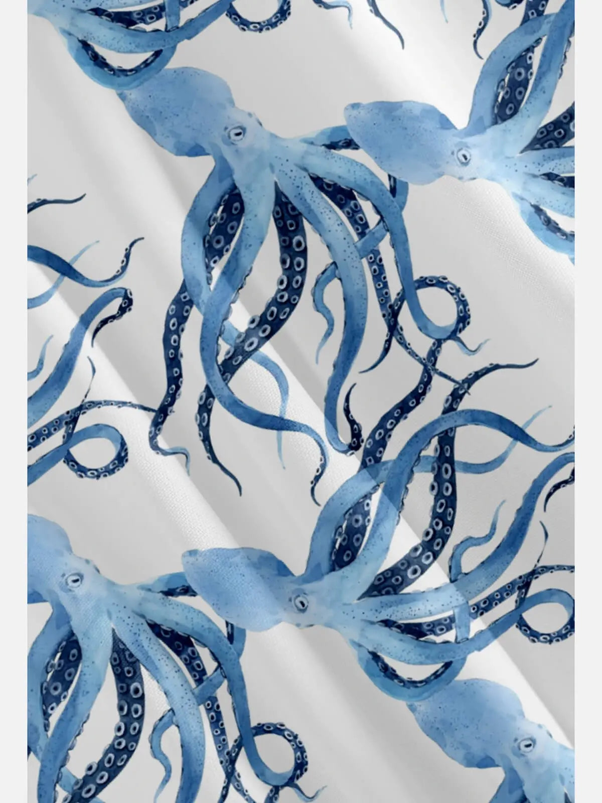 Men's Ocean Octopus Print Hawaiian Short Sleeve Shirt Eleven Oasis