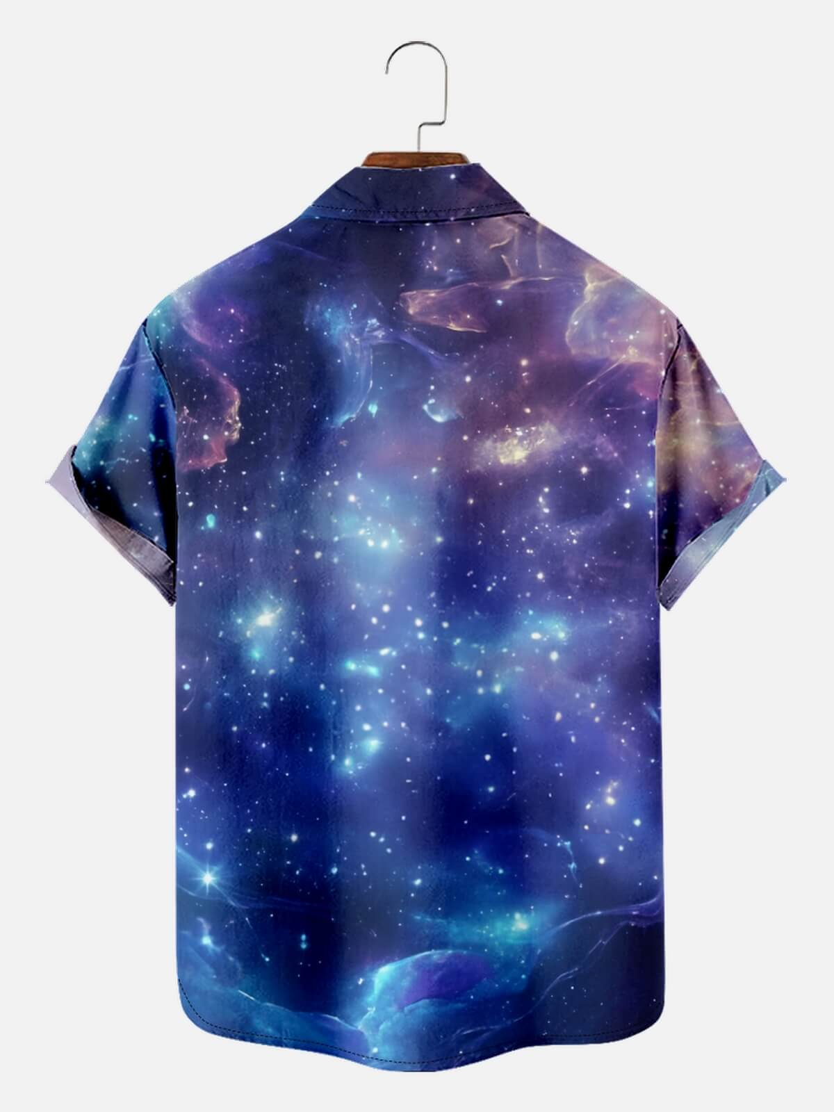 Men's Cosmic Sea Turtle Galaxy Short Sleeve Shirt Eleven Oasis