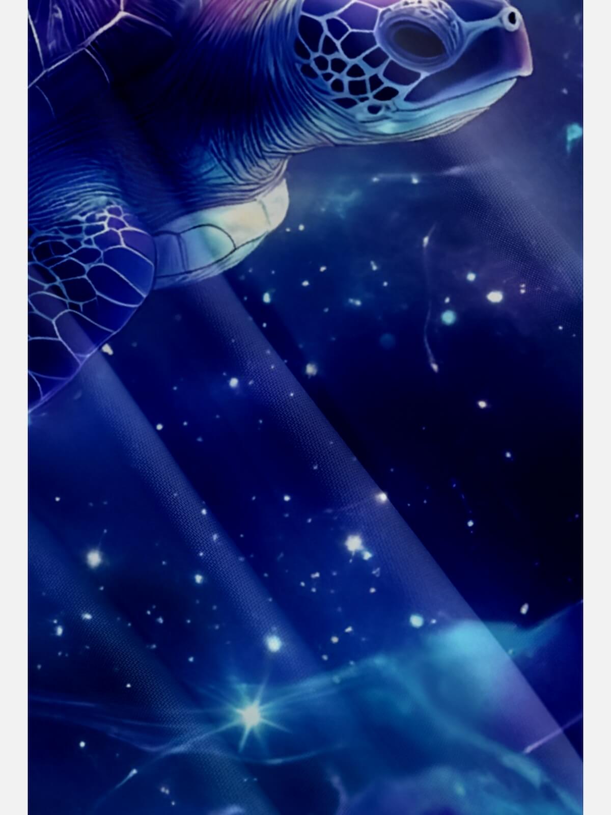Men's Cosmic Sea Turtle Galaxy Short Sleeve Shirt Eleven Oasis