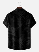 Men's Classic Hibiscus Panel Hawaiian Short Sleeve Shirt ElevenOasis