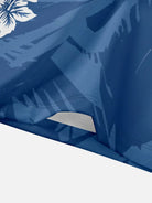 Men's Classic Hibiscus Panel Hawaiian Short Sleeve Shirt ElevenOasis