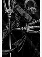 Tall Men's Trident & Anchor Nautical Map Bowling Shirt Eleven Oasis